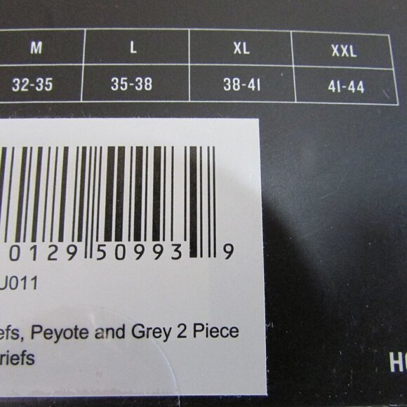 Hooey Men's Premium Bamboo Mid Thigh San Bernadino Boxer Briefs 2 pk Peyote/Gray - Picture 4 of 4